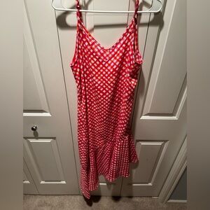 Tommy Bahama Red and White Asymmetrical Dress
